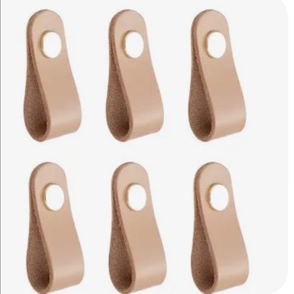 Leather drawer pulls